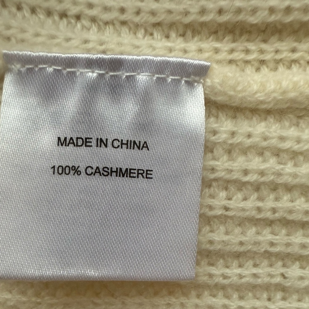 Quince Mongolian Cashmere Fisherman Boxy Cropped Cardigan Sweater - Picture 11 of 16